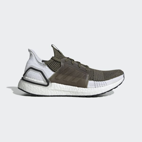 Men's Ultraboost 19 Raw Khaki and White Shoes | adidas US