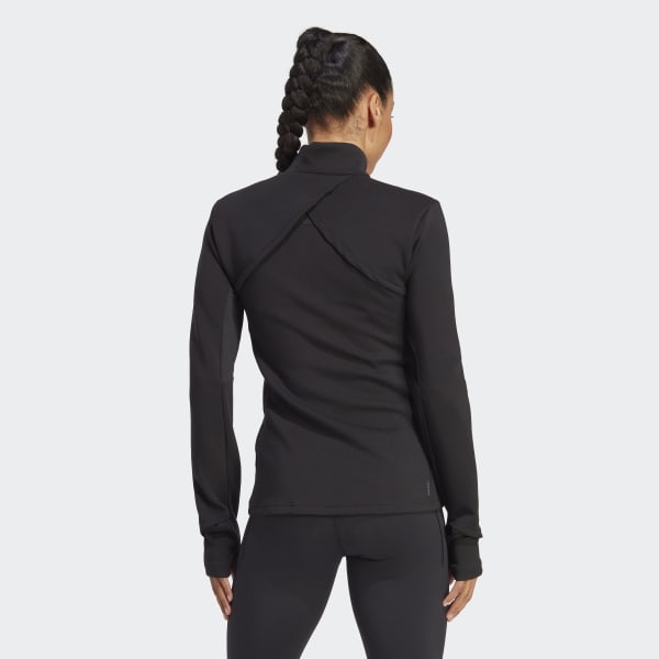 adidas performance yoga cover-up in Black