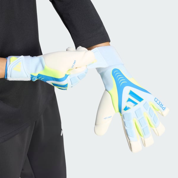 Bleu GANTS STRAP HYBRIDES GARDIEN DE BUT PREDATOR PRO