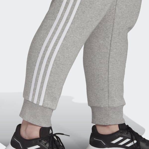 Grey Essentials 3-Stripes Fleece Pants (Plus Size) ISA97