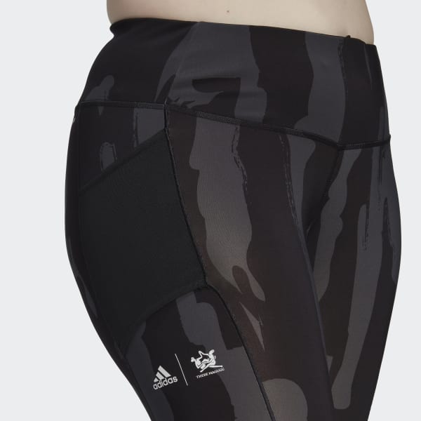 cerná Legíny adidas x Thebe Magugu Tennis New York 7/8 (plus size) MLQ38