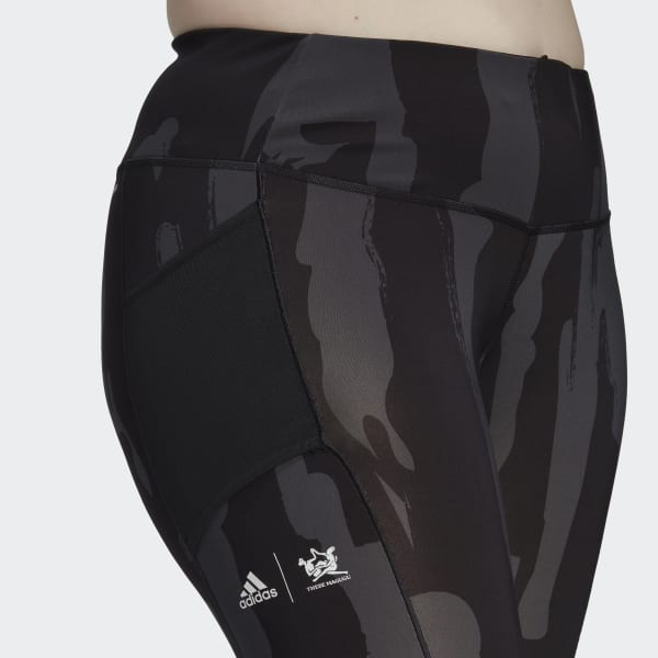 Sort adidas x Thebe Magugu Tennis New York 7/8 Plus Size tights MLQ38