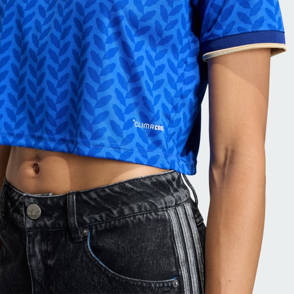 adidas Italy 26 Home Cropped Jersey - Blue | Free Shipping with