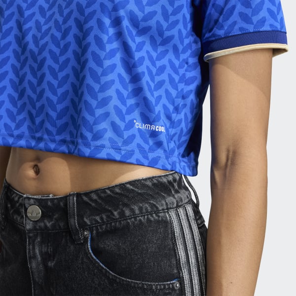 adidas Italy 26 Home Cropped Jersey - Blue | Free Shipping with