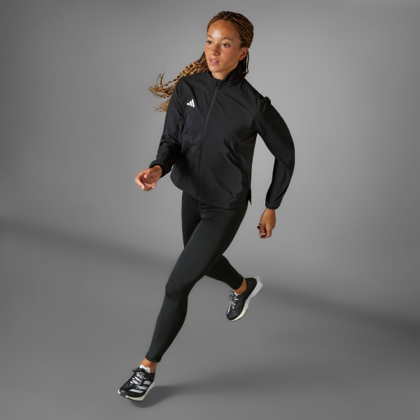 Black Adizero Essentials Running Jacket