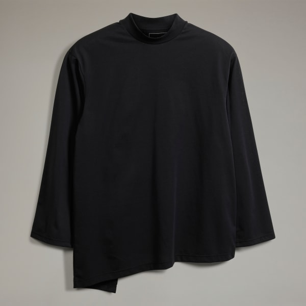 Black Y-3 Premium Loose Long Sleeve Tee
