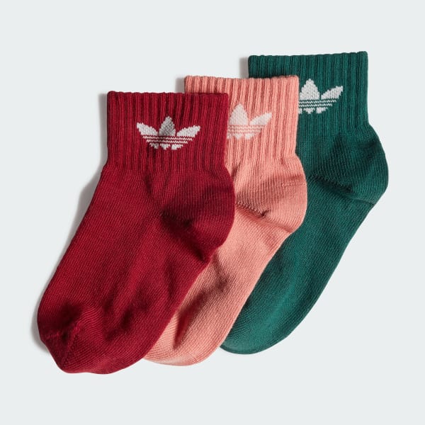 red adidas socks