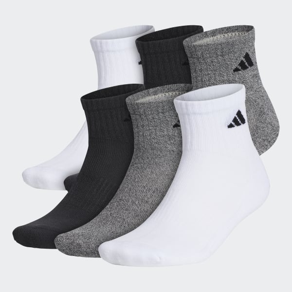 Implacable Retener frágil adidas Athletic Quarter Socks 6 Pairs - Multicolor | Men's Training | adidas  US