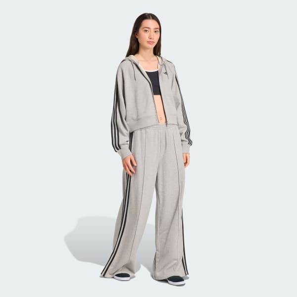 Grey 아디컬러 3S 와이드 스웨트 팬츠