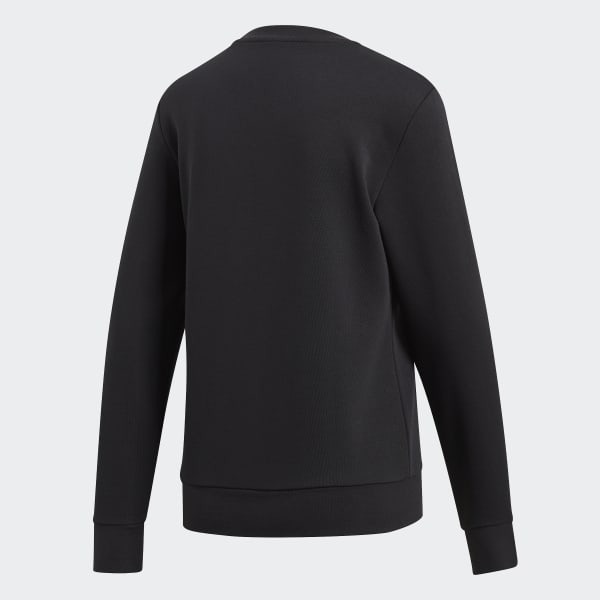 adidas Essentials Linear Sweatshirt - Black | adidas UK