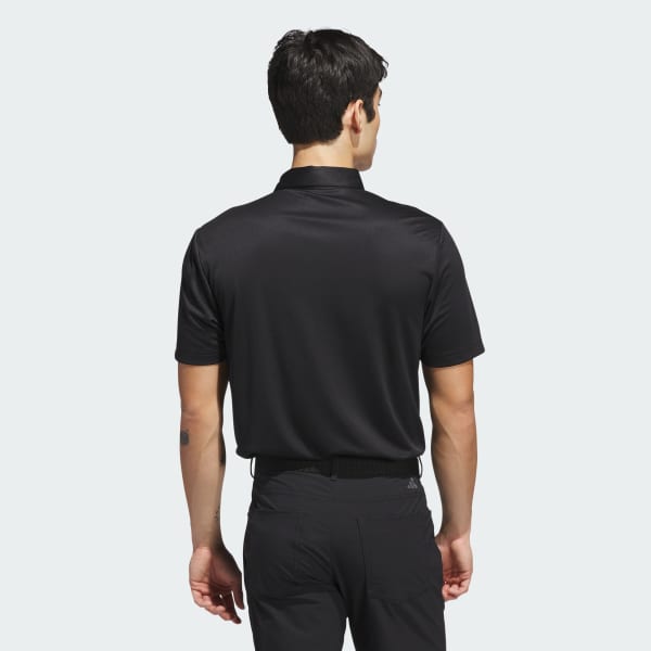 Hitam Polo Shirt Performance Allover Print
