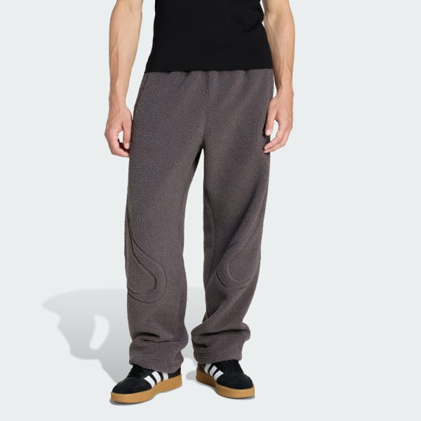 adidas BORG FLEECE TEAMGEIST TRACK PANT - Brown | Free Shipping
