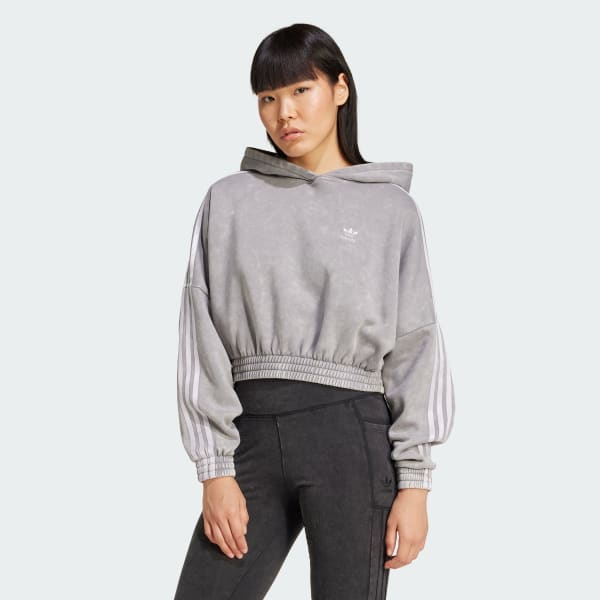 Adidas women's crop hoodie cheap