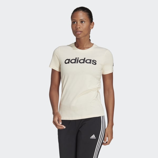 Beige LOUNGEWEAR Essentials Slim Logo T-shirt 28869