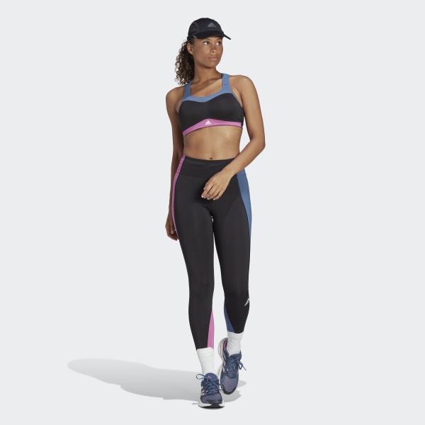 Czerń adidas TLRD Impact Training High-Support Bra NQ206