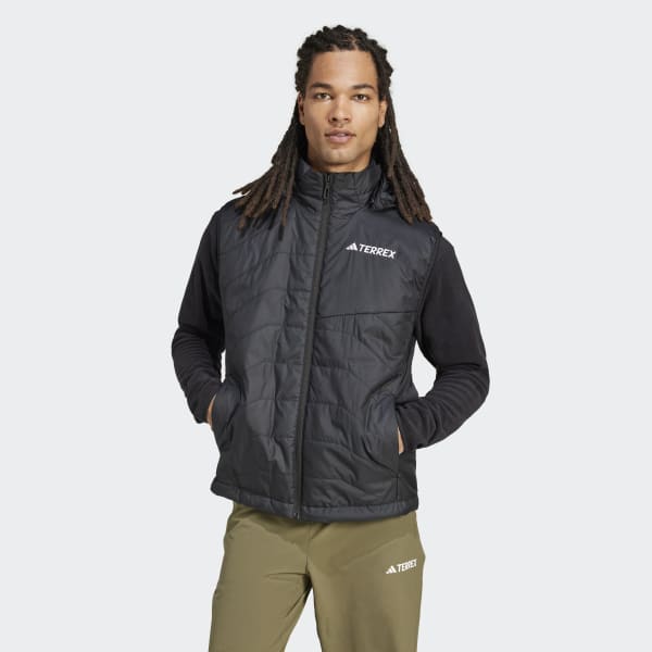 adidas Terrex Multi Climawarm Insulated Hooded Vest - Black | Free