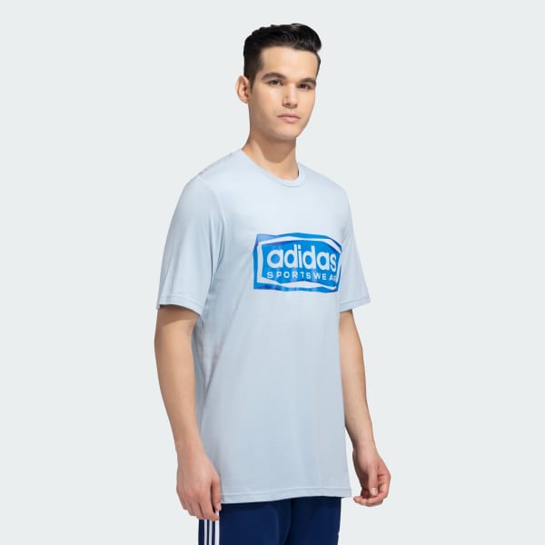 Blue SPORTSWEAR LOGO TEE