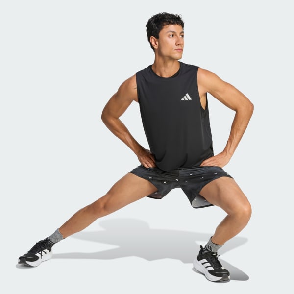Negro Shorts de Running adi365 Essentials Brand Love