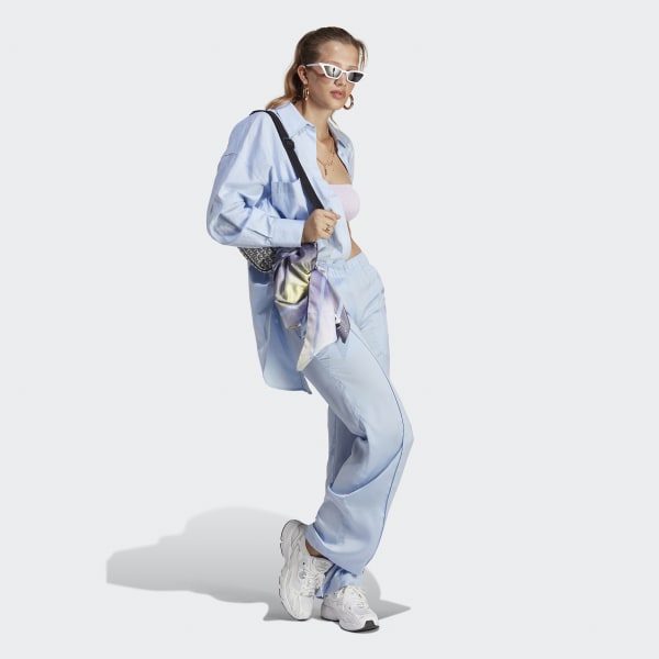 modrá Kalhoty Premium Essentials Satin