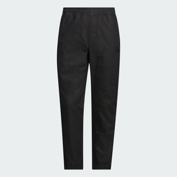 ブラック エッセンシャルプラス レギュラーフィット ストレッチ デニム フルレングス ジョガー パンツ