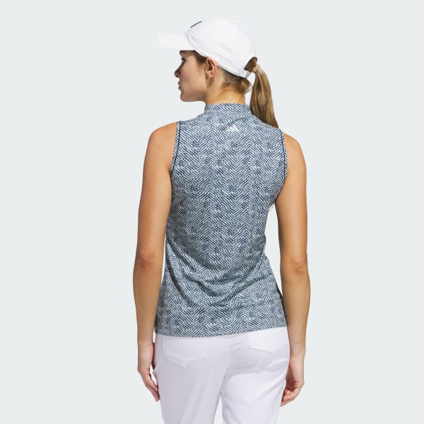 adidas Ultimate365 Mock Polo Shirt - Blue | Free Shipping
