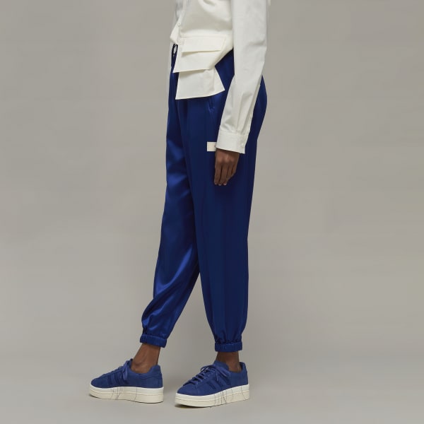 Blau Y-3 Tech Silk Cuffed Hose