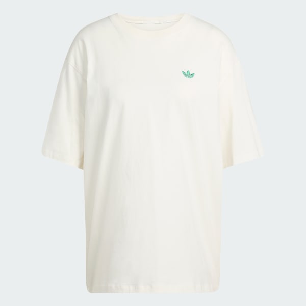 White Retro Tennis Boyfriend Tee