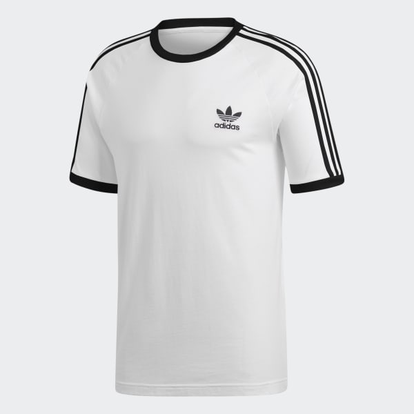 Camiseta 3 bandas blanca para hombre | adidas España