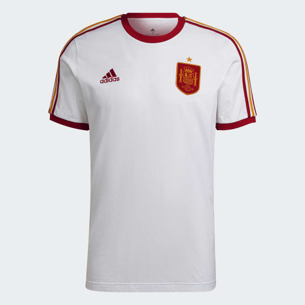 Wit Spanje 3-Stripes T-shirt TG241