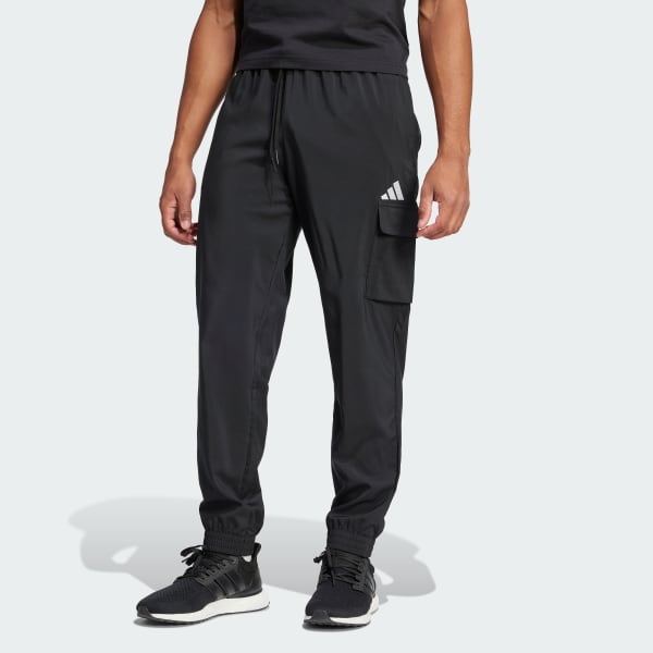 noir Pantalon cargo petit logo Essentials