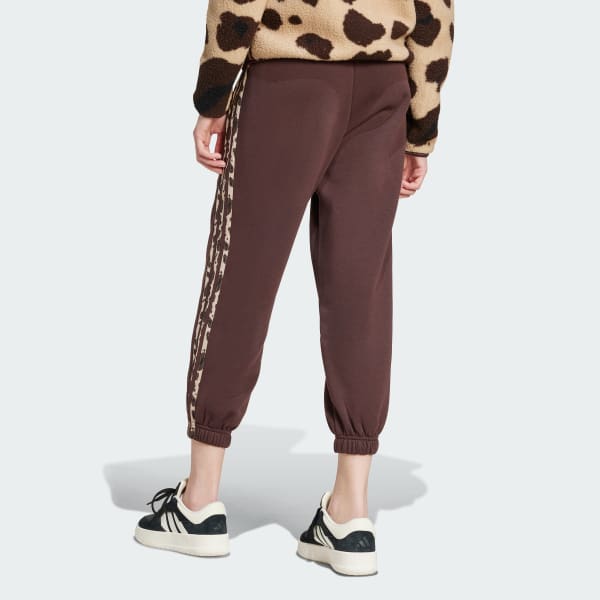 Essentials 3 Stripes Animal Print 7 8 Pants