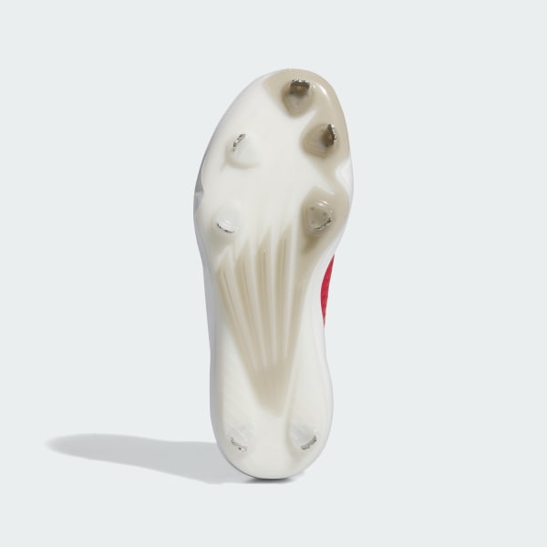White Adizero Impact Baseball Cleats