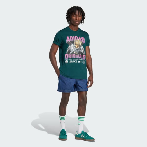 zelená Trefoil Series Regular T-Shirt