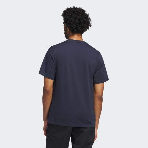 Azul Playera Skateboarding Skyline