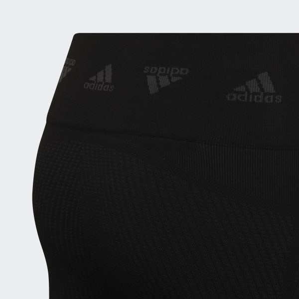 adidas AEROKNIT Training Seamless Tights - Black | adidas Canada