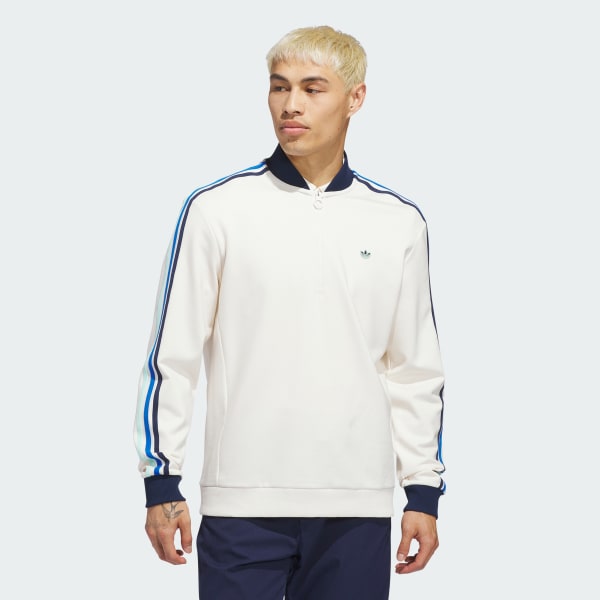 White 오리지널스 3S 쿼터집 스웨트셔츠