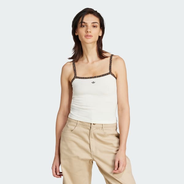 Branco Camisola de Alças