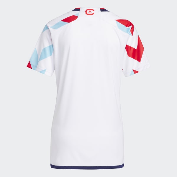 adidas Chicago Fire 23/24 Away Authentic Jersey - White, Men's Soccer