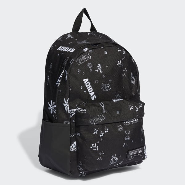 adidas Classic Graphic Backpack - Black | Unisex Lifestyle | US