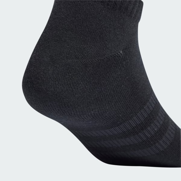 Preto Meias de Cano Baixo Sportswear – 3 pares