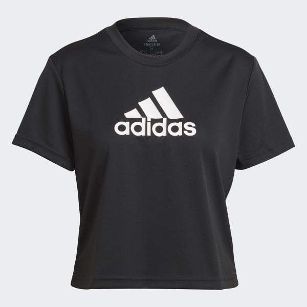 noir T-shirt AEROREADY Designed 2 Move Logo Sport Cropped 28708