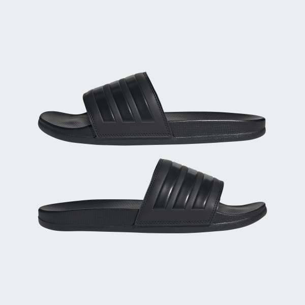 Black Adilette Comfort Slides
