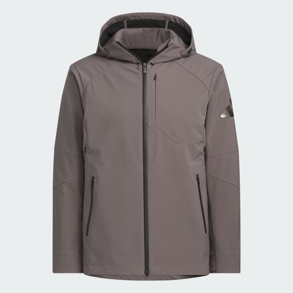 ブラウン プレミアム スポーツ 圧着加工フリースウーブン フードジャケット