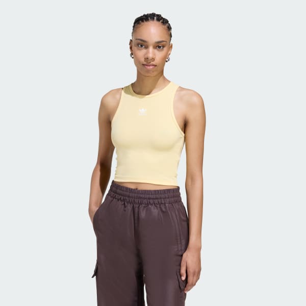 oranzová Tílko Essentials Ribbed