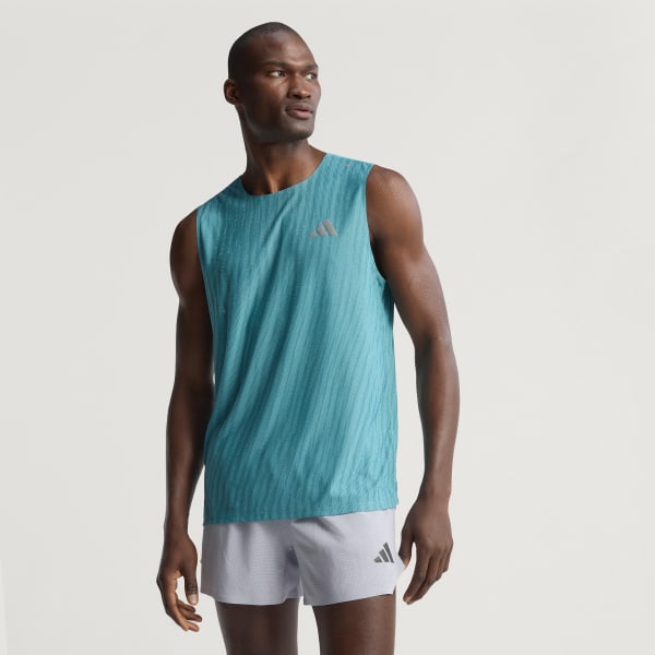 Turquoise Adi365 Running CLIMACOOL+ Tank Top