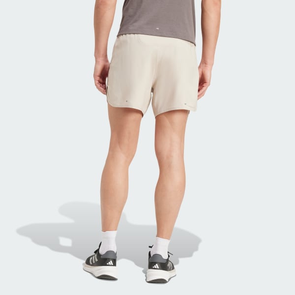 Beige Shorts Own The Run 3 Franjas