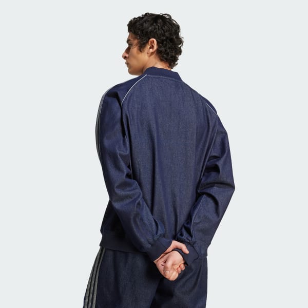 Azul Chaqueta de tejido denim holgada SST Adicolor SST Denim Stone