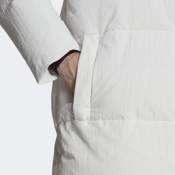 White Big Baffle Down Coat