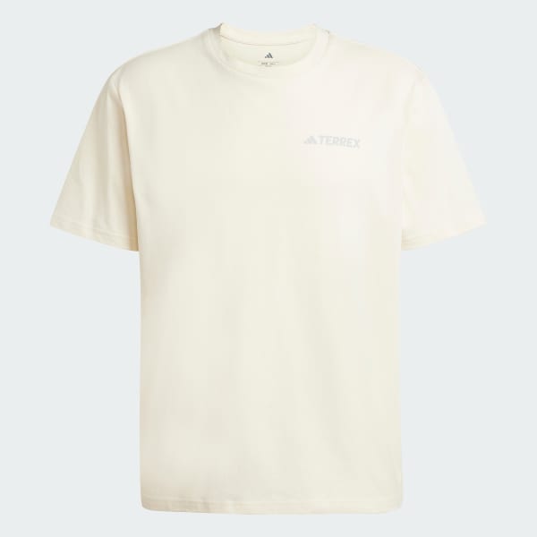 Hvit Polygiene Graphic T-skjorte