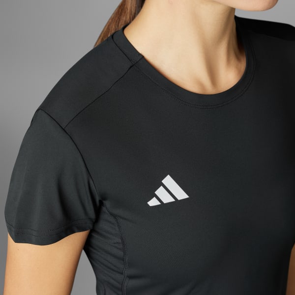 Preto Camiseta Corrida Adizero Essentials